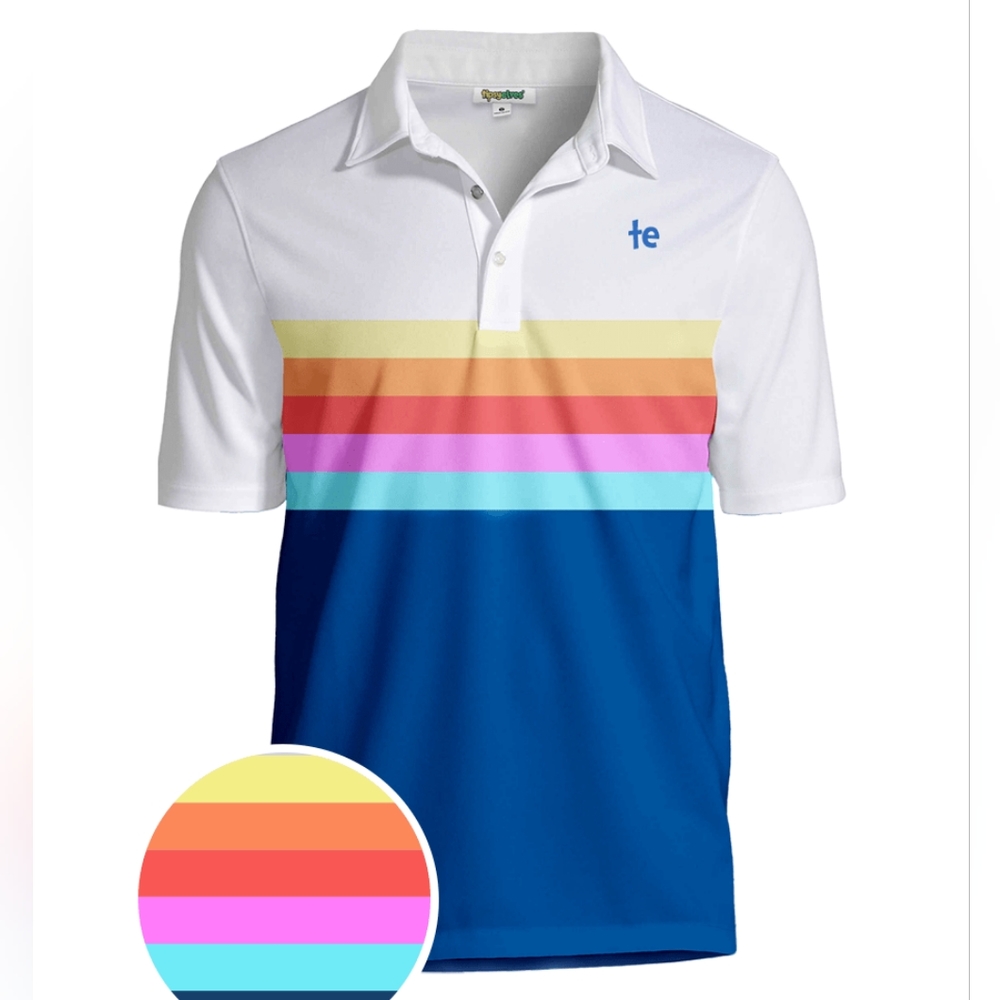 NWT tipsy elves Santa fe polo shirt